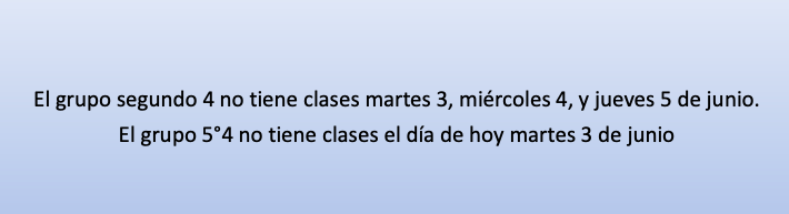 NOVEDADES JORNADA PM